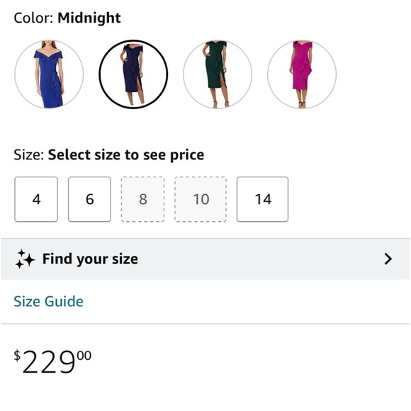 New Women’s Off the Shoulder Dark Blue MIDI Dress with Ruffle Size 12 - Picture 2 of 13